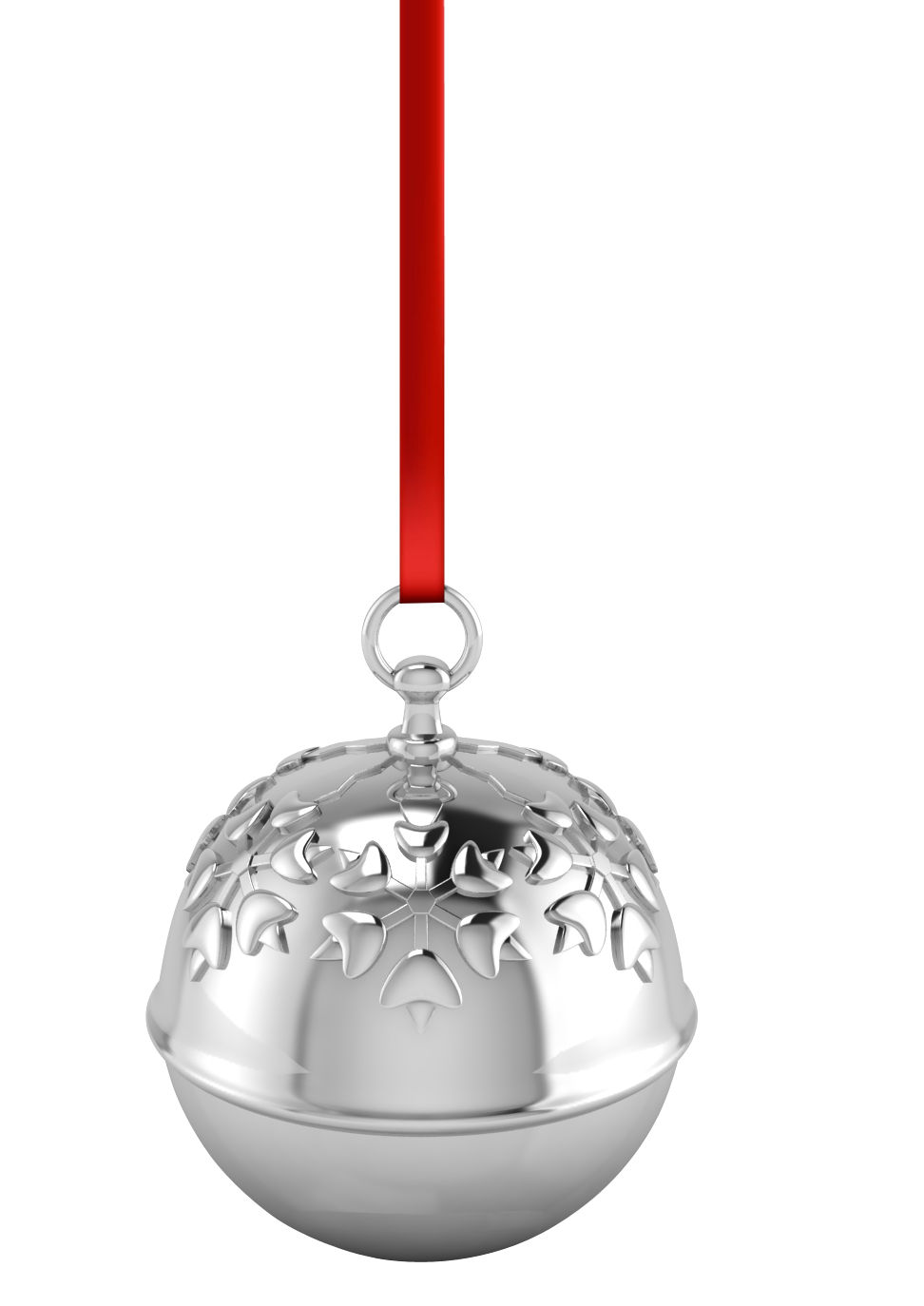 Krysaliis Silver-plate Holly Bell Ornament