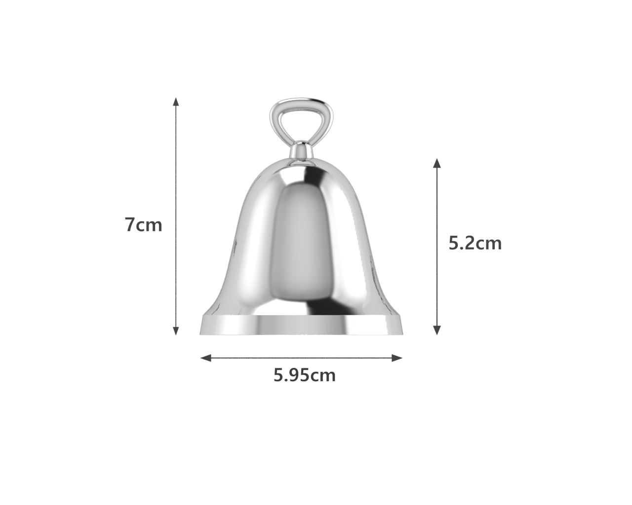 Krysaliis Silver-plate Bell Ornament