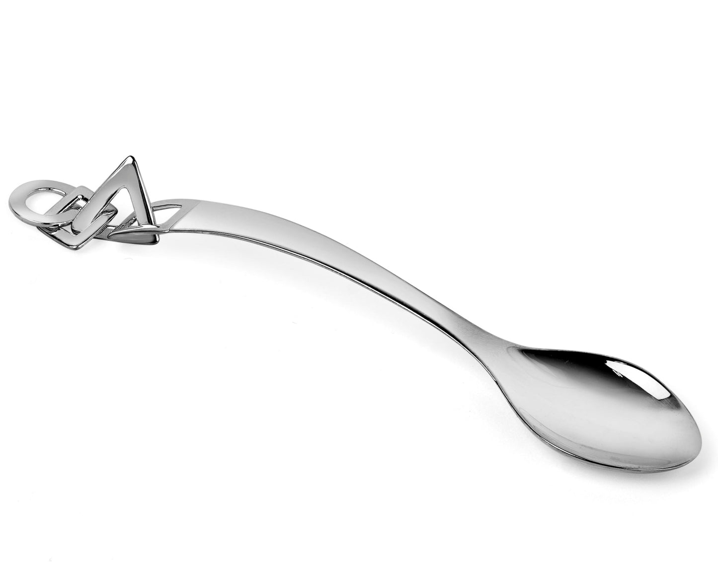 Sterling Silver Shapes Baby Spoon by Krysaliis
