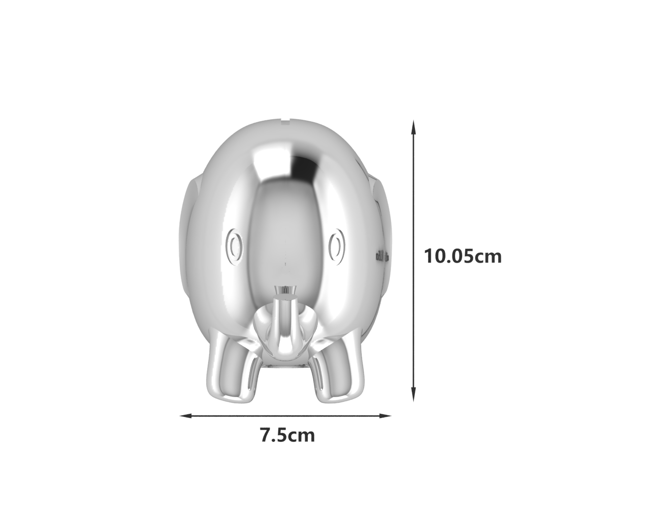 Krysaliis Silver-plate Elephant Baby Bank