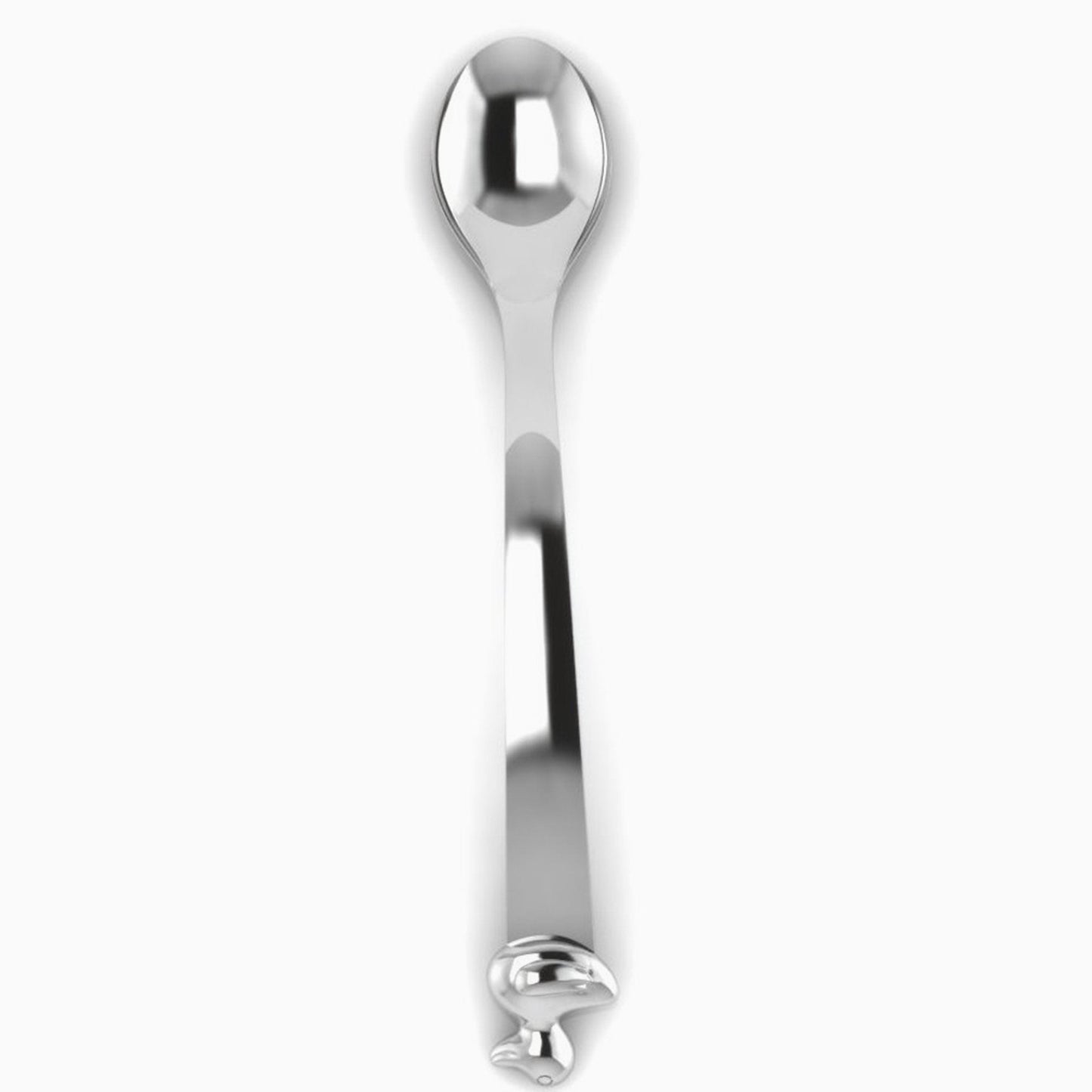 Duck Sterling Silver Baby Feeding Spoon by Krysaliis