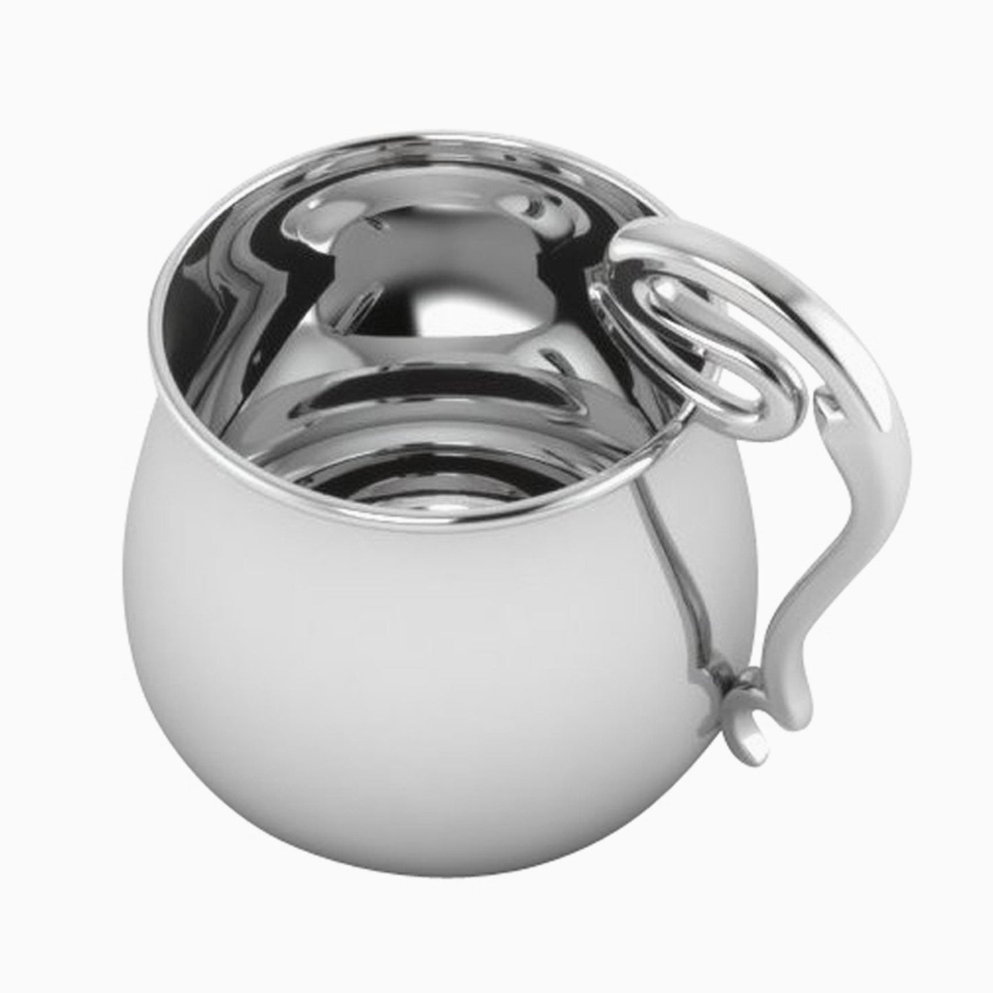 Curve Sterling Silver Baby Cup by Krysaliis