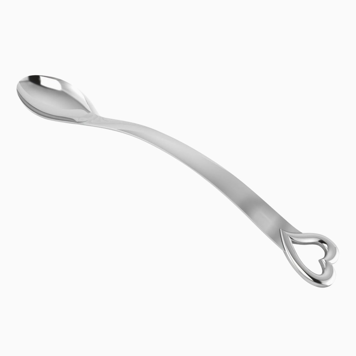 Heart Sterling Silver Baby Feeding Spoon by Krysaliis