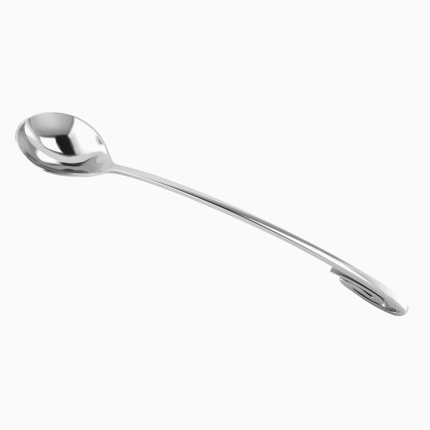 Sterling Silver Curve Baby Feeding Spoon by Krysaliis