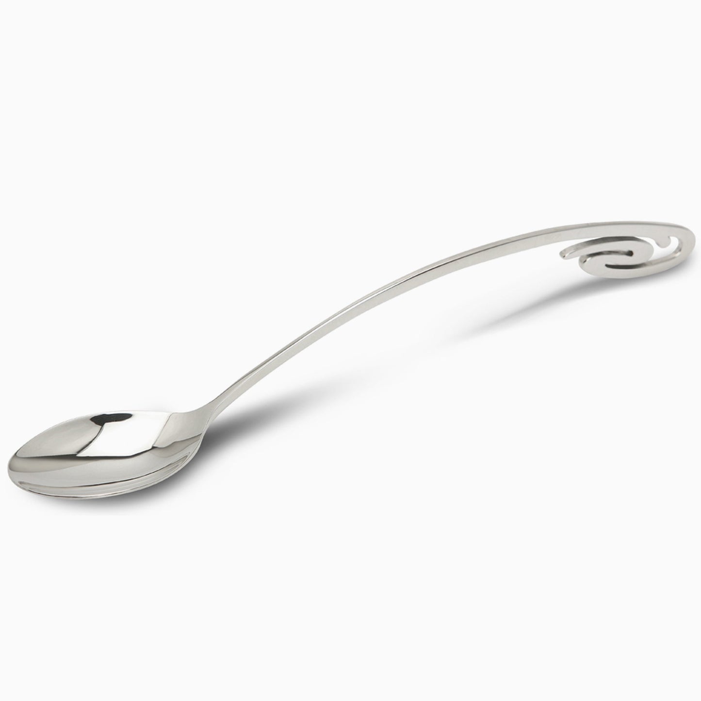 Sterling Silver Curve Baby Feeding Spoon by Krysaliis