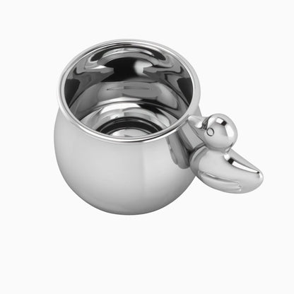 Duck Sterling Silver Baby Cup by Krysaliis