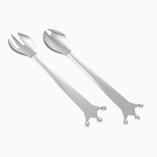 Majestic Sterling Silver Baby Spoon Fork Set by Krysaliis