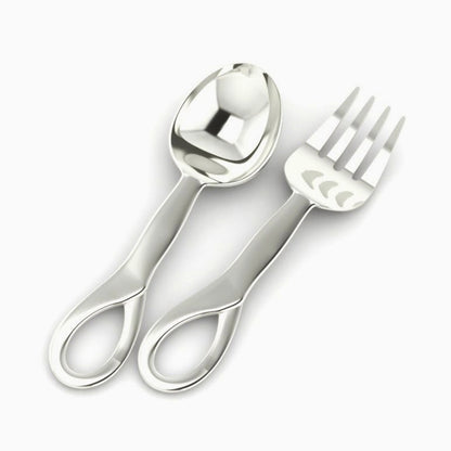Sophie Baby Sterling Silver Spoon & Fork Set by Krysaliis