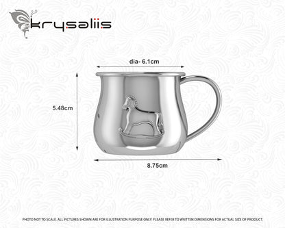 Horse Silver Plated Baby Cup by Krysaliis
