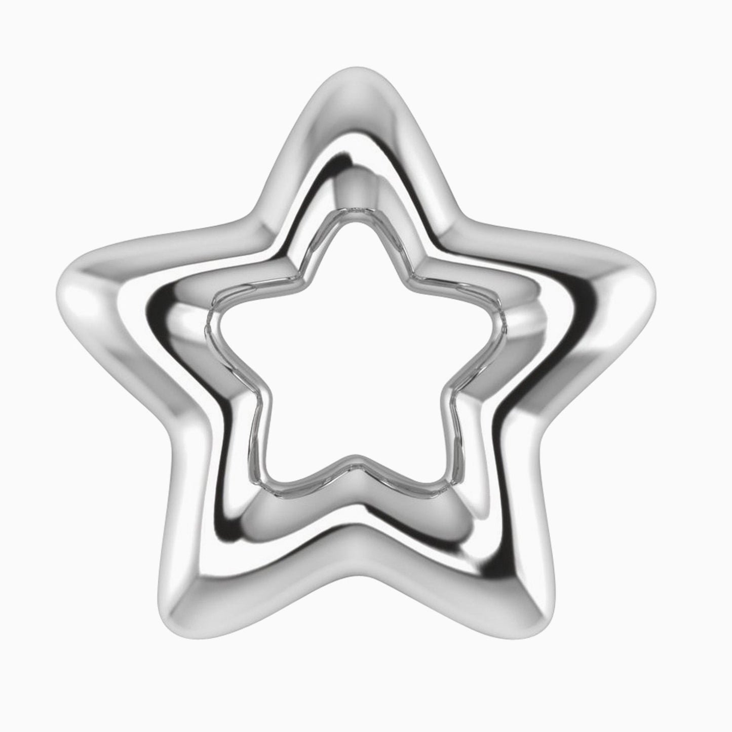 Silver Plated Star Baby Rattle by Krysaliis