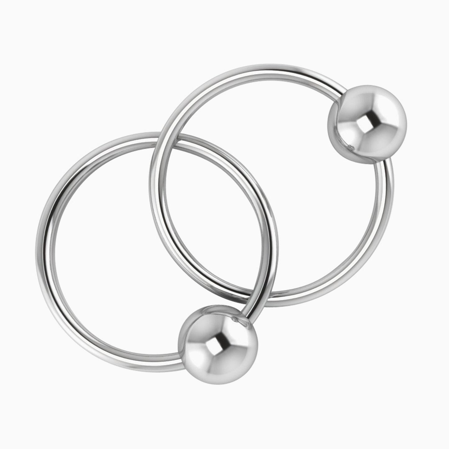 2 Ring Sterling Silver Teether Rattle by Krysaliis