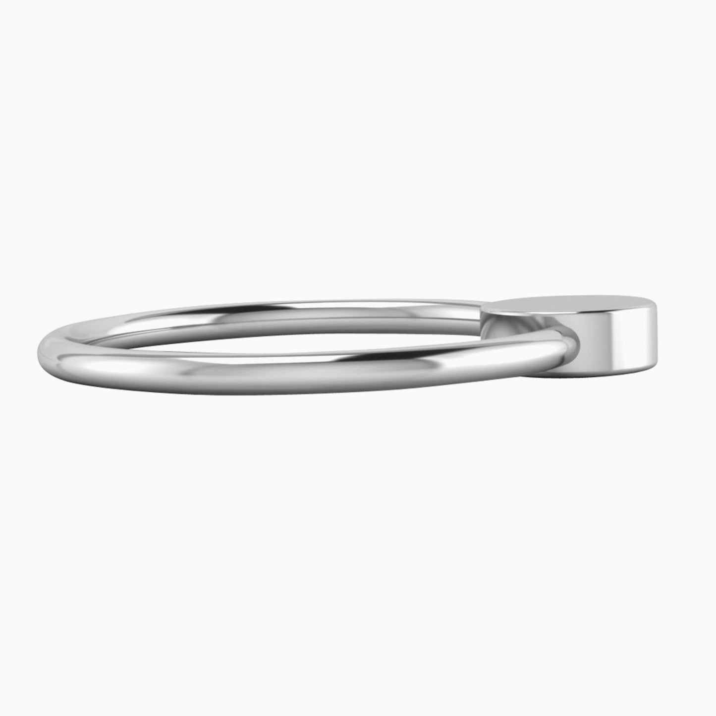 Flat Ring Sterling Silver Teether Rattle by Krysaliis