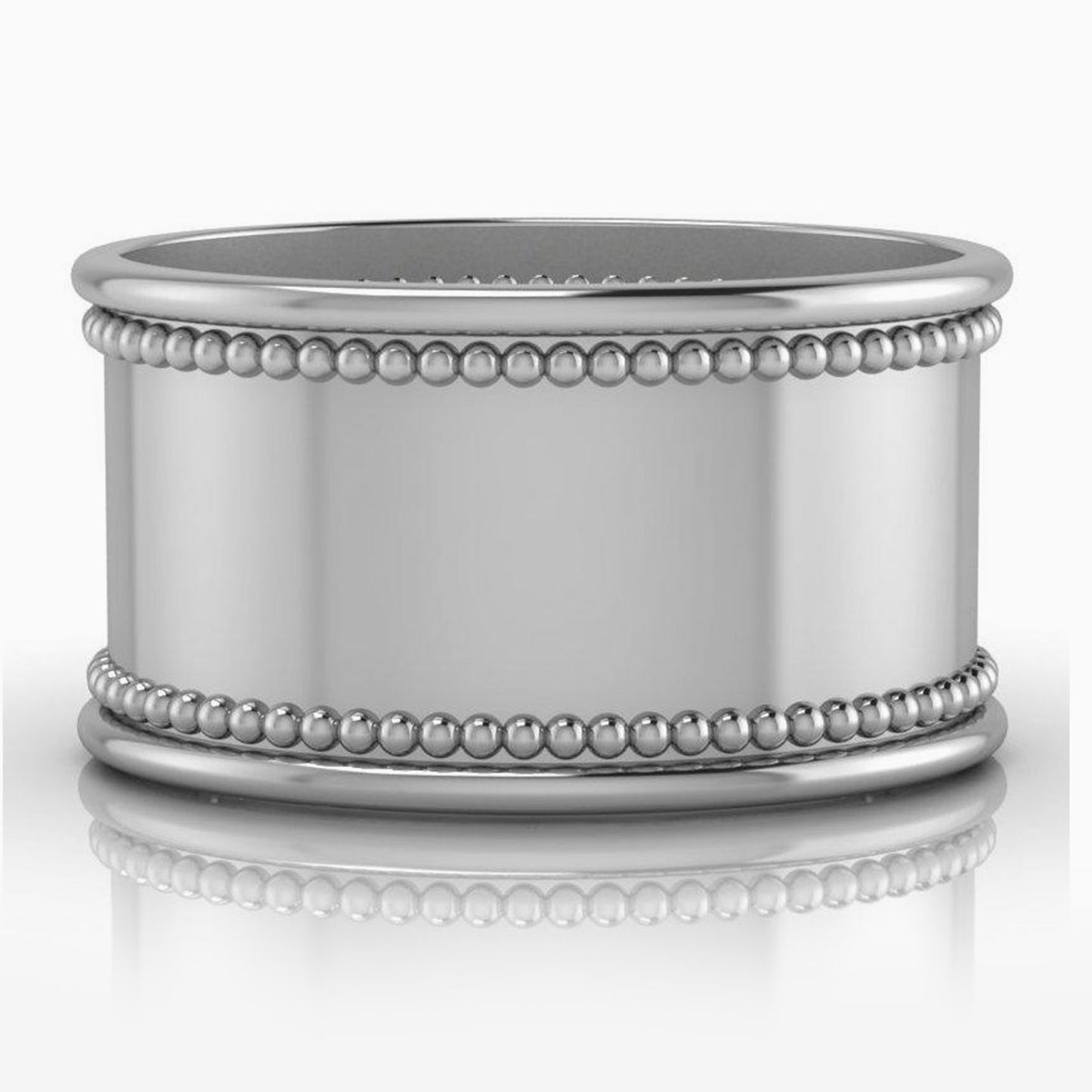 Beaded Silver-plate Napkin Rings by Krysaliis - Set of 4