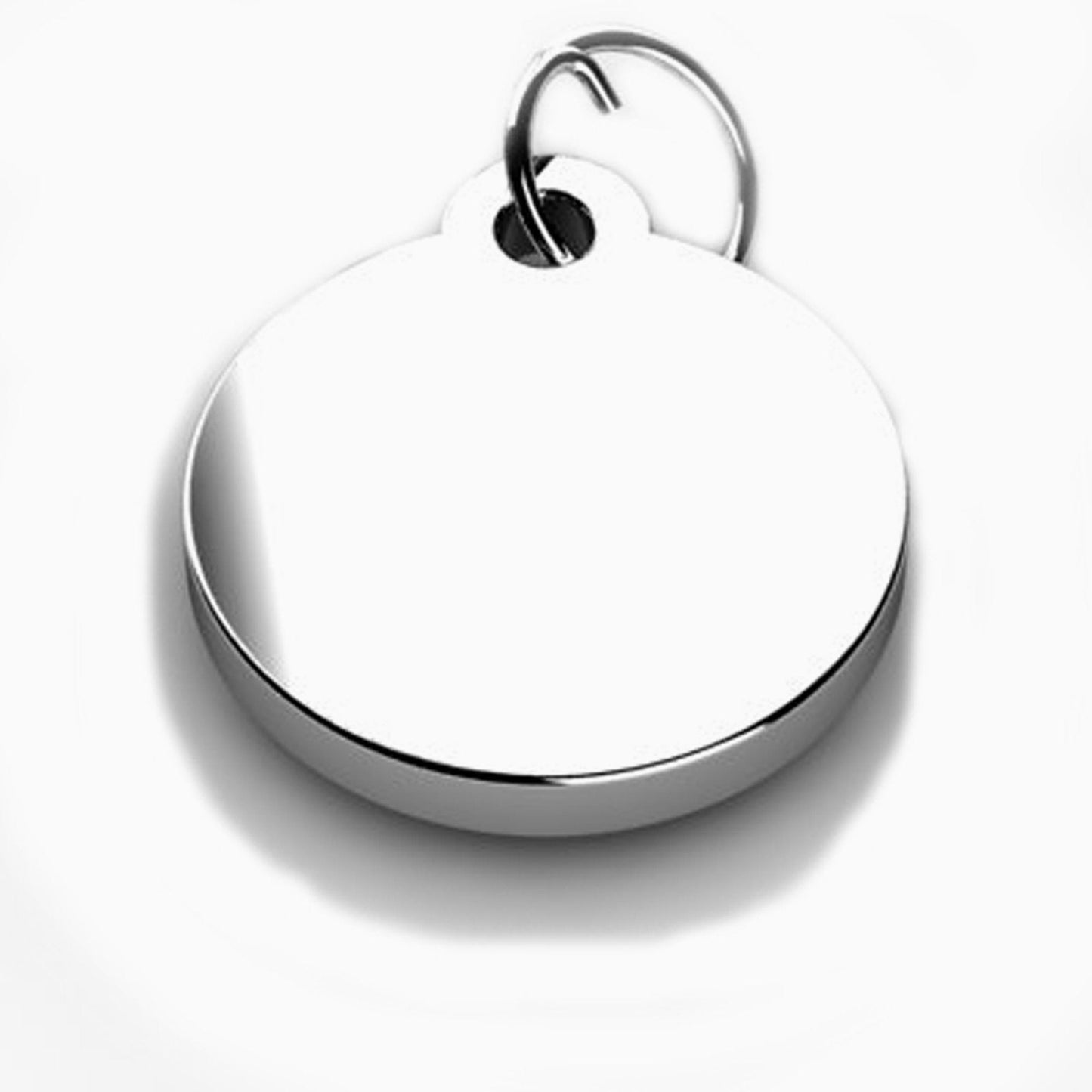 Round Sterling Silver Keychain by Krysaliis