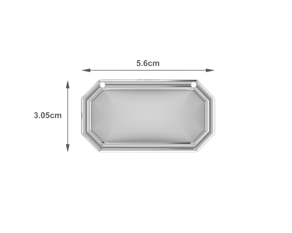 Krysaliis Silver Plate Classic Engravable Decanter Label