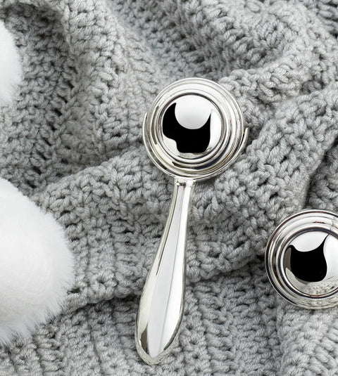 Krysaliis Sterling Silver Spin It Baby Rattle