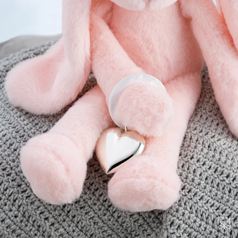 Krysaliis Sterling Silver Baby Rattle - Heart