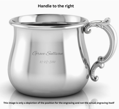 Krysaliis Victorian Silver Baby Cup – Vintage Style Sterling Silver Keepsake Cup