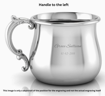 Krysaliis Victorian Silver Baby Cup – Vintage Style Sterling Silver Keepsake Cup