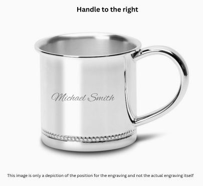Krysaliis Classic Beaded Silver Baby Cup – Traditional Sterling Silver Drinking Cup