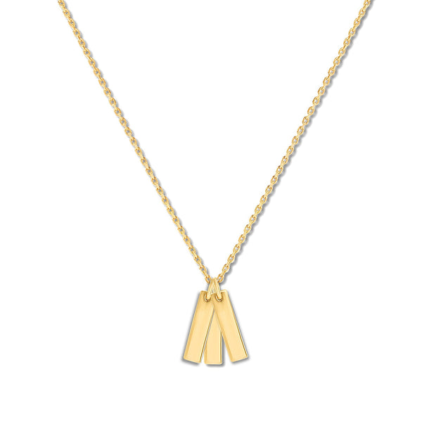 Mysha Personalized Triple Bar of Love Pendant