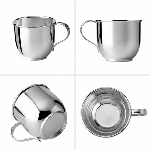 Krysaliis Sterling Silver Baby Cup Smooth Handle
