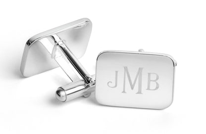 Krysaliis Sterling Silver Soft Rectangular Cufflinks