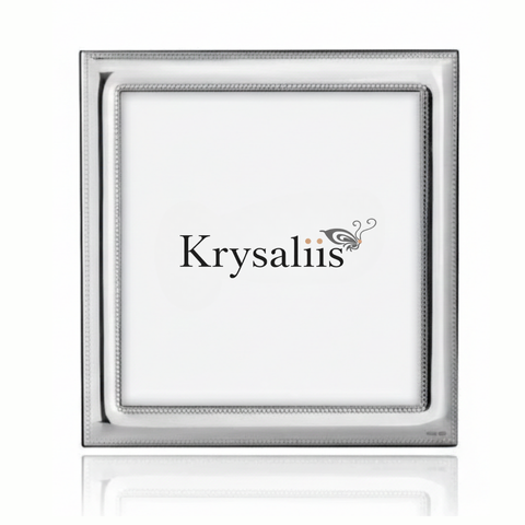 Krysaliis Sterling Silver Beaded Mira Picture Frame 4x4