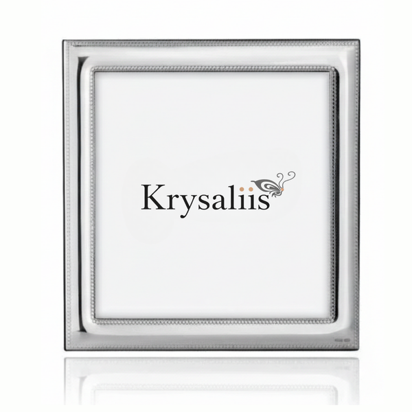 Krysaliis Sterling Silver Beaded Mira Picture Frame 4x4