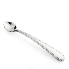 Krysaliis Premium Beaded Baby Feeding Spoon in Silver Plate