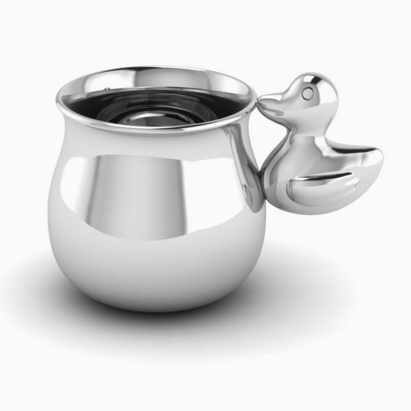 Krysaliis Duck Sterling Silver Baby Cup View 1