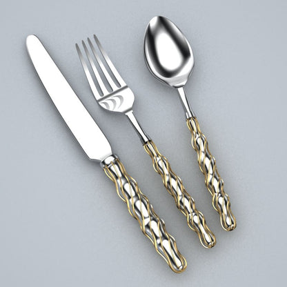 Ficelle 3-piece Sterling Silver Flatware Set by Krysaliis