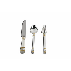 Gothic 3-piece Sterling Silver Flatware Set by Krysaliis