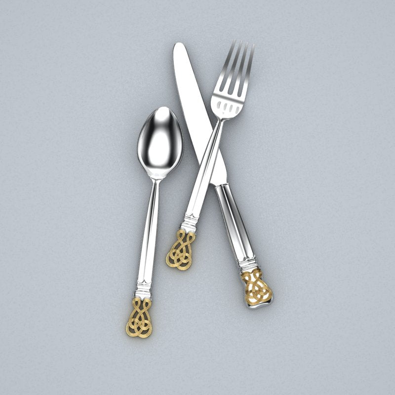 Groviglio 3-piece Sterling Silver Flatware Set by Krysaliis