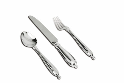 Piercing Bead 3-piece Sterling Silver Flatware Set by Krysaliis