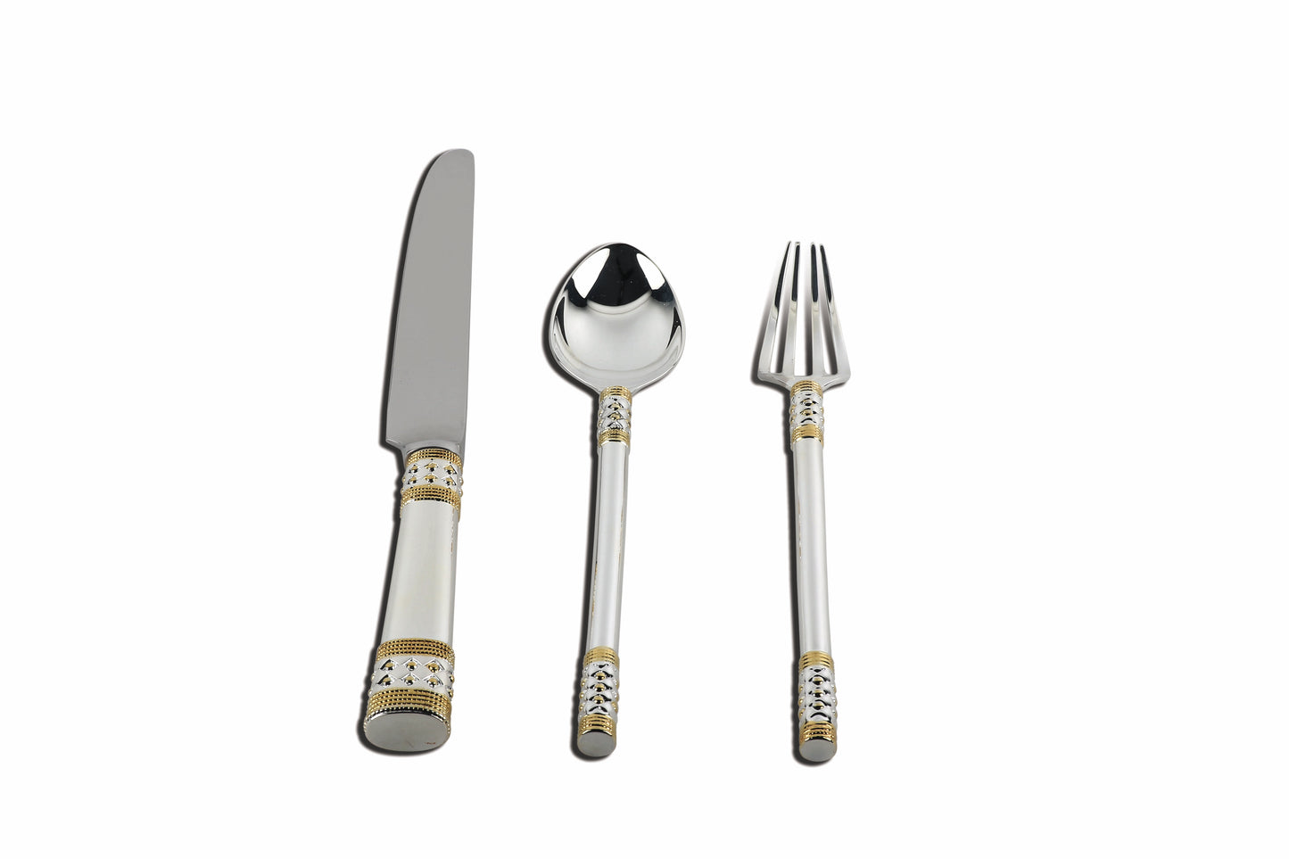 Gothic 3-piece Sterling Silver Flatware Set by Krysaliis