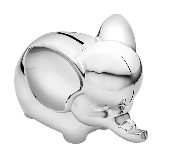 Krysaliis Silver-plate Elephant Baby Bank