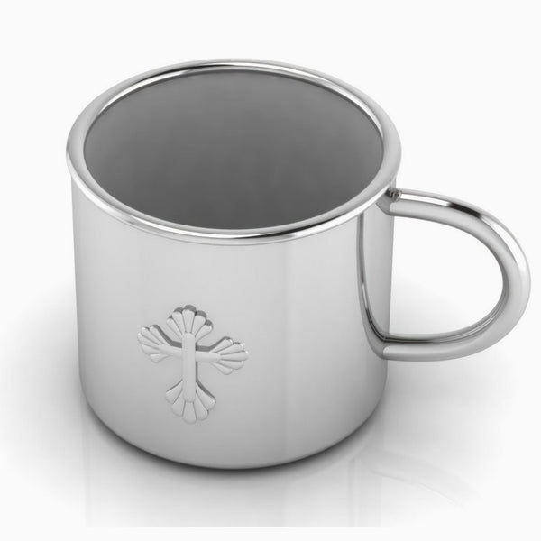 Krysaliis Sterling Silver Cross Baby Cup