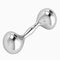 Krysaliis New Generation Sterling Silver Dumbbell Rattle View 1