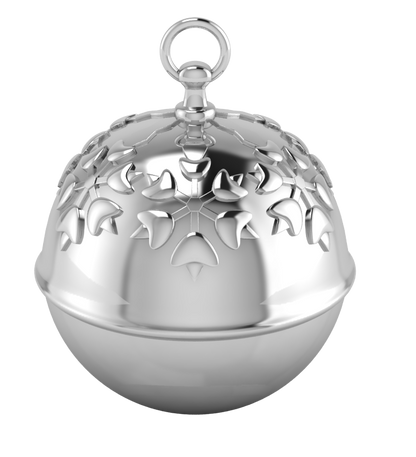 Krysaliis Silver-plate Holly Bell Ornament