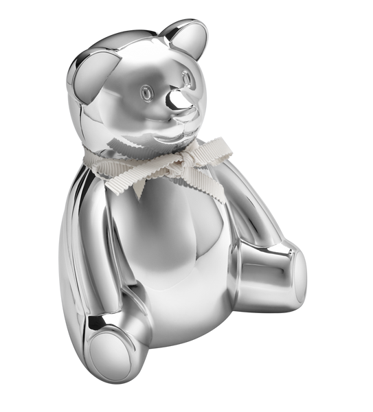 Krysaliis Silver-plate Teddy Baby Bank