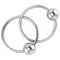 Krysaliis Sterling Silver Baby Teether Rattle -  2 Ring