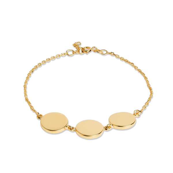 Mysha Personalized Eternal Triple Initial Circle Bracelet