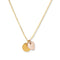 Mysha Personalized Eternal Disc Initial & Heart Pendant - Mixed Metal