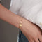 Mysha Personalized Eternal Name Rose Gold & Gold Heart Bracelet