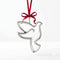 Sterling Silver Dove Christmas Ornament by Krysaliis
