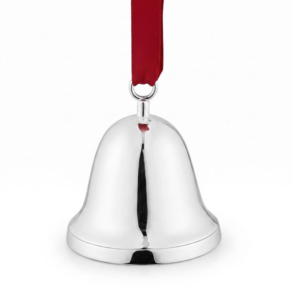 Krysaliis Silver Plated Christmas Bell Ornament I