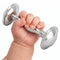 Krysaliis Sterling Silver Dumbbell Baby Rattle - Classic
