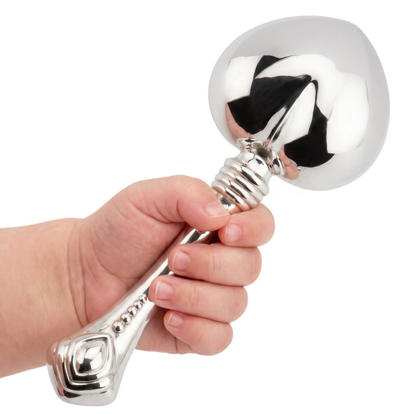 Krysaliis  Sterling Silver Baby Rattle - Heart
