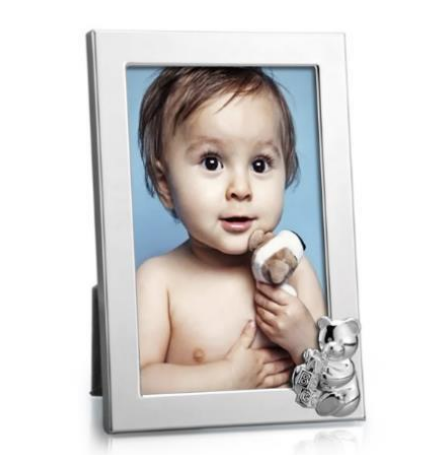 Krysaliis Silver-Plated Teddy Bear Photo Frame
